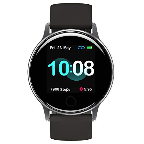 UMIDIGI Reloj Inteligente con Esfera Personalizada, Smartwatch para Hombres y Mujer con Monitor de Frecuencia Cardíaca, Resistente Al Agua hasta 5ATM, 14 Modos Deportivos