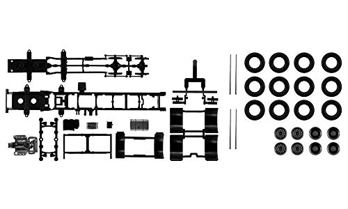 Herpa 084369-Chasis de camión Mercedes-Benz de 4 Ejes (084369)