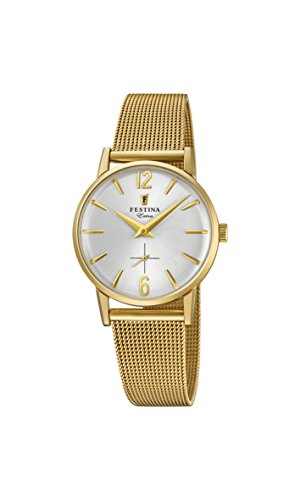 Festina Reloj Análogo clásico para Mujer de Cuarzo con Correa en Acero Inoxidable F20259/1