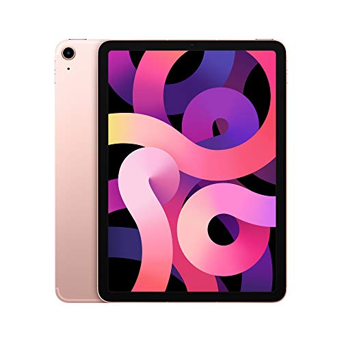 Apple iPad Air (de 10.9 pulgadas, con Wi-Fi + Cellular y 64 GB) - Oro rosa (Ultimo Modelo, 4.ª generación)