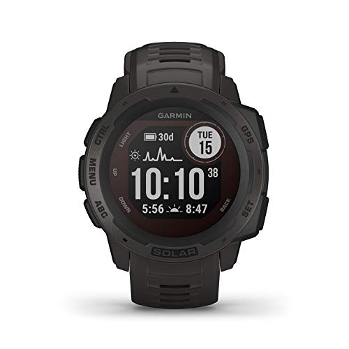 Garmin Instinct Solar, Reloj GPS resistente con carga solar - Grafito