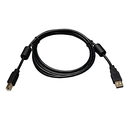 Tripp Lite Cable A/B USB 2.0 de Alta Velocidad con Chokes de Ferrita (M/M), 91 cm (U023-003), Negro