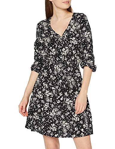 New Look Tall T ROSALIN Pussybow LS Mini Vestido, Negro (Black Pattern 9), 40 ES para Mujer