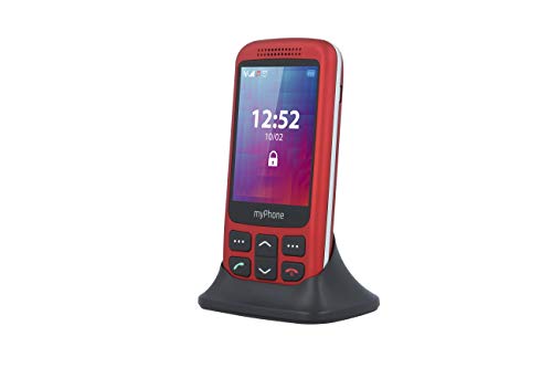 MYPHONE HALO S Rojo Móvil Senior 2.8'' Cámara VGA Bluetooth MICROSD Botón Sos Base DE Carga