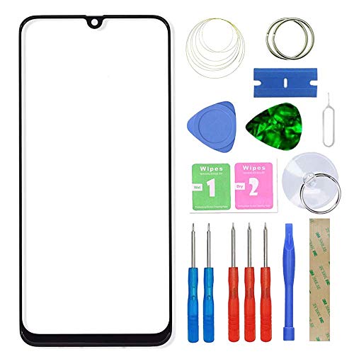 MovTEK Pantalla Repuesto Cristal Tactil Frontal Original para Samsung Galaxy A30 A305/ A50 A505/ A50s A507/ M30 M305 6.4" con Kit de Herramientas y Adhesivo 3M Negro