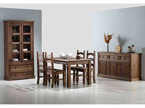 MUEBLES DELUXE ONLINE MEDITERRANEA Aparador Rústico de Madera