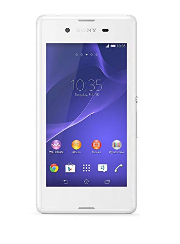 Sony Xperia E3 - Smartphone, (Dual SIM), Android (Pantalla de 4.5", cámara 5 MP, 4 GB, 1.2 GHz, 1 GB de RAM), Blanco