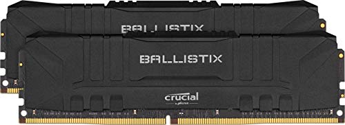 Crucial Ballistix BL2K8G36C16U4B 3600 MHz, DDR4, DRAM, Memoria Gamer para Ordenadores de sobremesa, 16GB (8GB x2), CL16, Negro