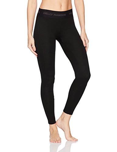 Helly Hansen W HH LIFA Merino Basleayer Pant, Mujer, Black, L