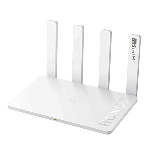 HONOR Router 3 Wi-Fi 6 + WLAN Router 1000Mbit / s Dual Core 2976Mbps WiFi Router Dualband Gigabit 2.4GHz / 5GHz Punto de Acceso 3 LAN ＋ 1 WAN Enrutador Mejorado WiFi, Blanco