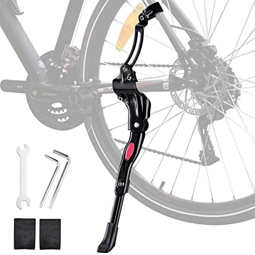 Oziral Patas de Cabra para Bicicleta, Soporte Lateral de Bicicleta de aleación de Aluminio Ajustable Soporte Lateral Universal para Bicicletas de montaña Bicicleta MTB de 25-29 Pulgadas