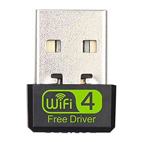 BIlinli 150Mbps Mini USB WiFi Adaptador Inalámbrico PC Adaptador de Tarjeta de Red de computadora para computadora portátil de Escritorio Wi-Fi Antenna Dongle para Windows 10 8 7 Mac OS