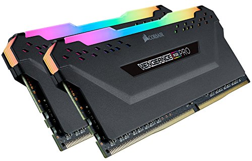 Corsair Vengeance RGB PRO 32 GB (2 x 16 GB) DDR4 3200 MHz C16 XMP 2.0 RGB LED Iluminación Módulo de Memoria de Alto Rendimiento, Negro