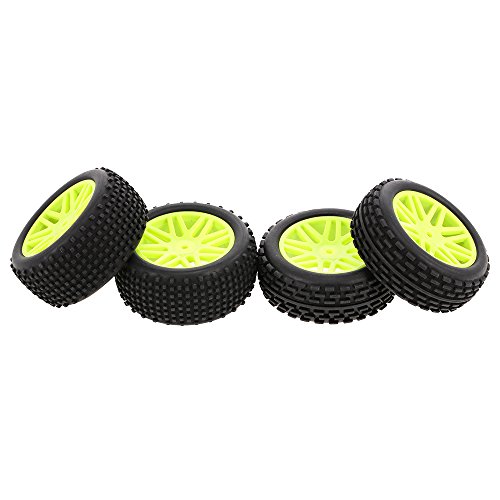 Goolsky 4PCS 1/10 RC Off-Road Tire Nail Point Patrón de llanta V Orificio para 1/10 HSP HPI Redcat RC4WD RC Buggy