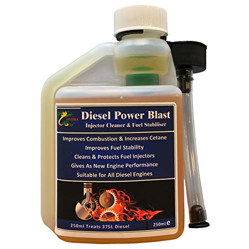 Hydra Diesel Inyector de alimentación Blast Cleaner aditivo combustible 250 ml Treats up to 375 L