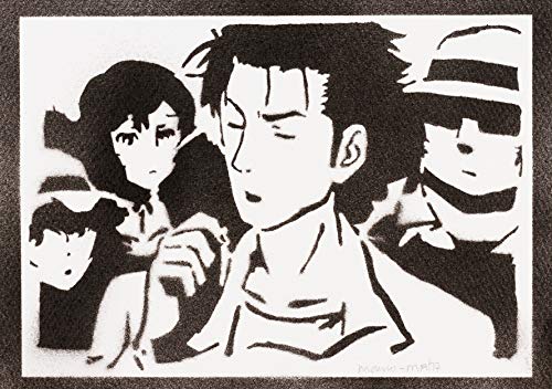 Poster Steins;Gate Rintarou Okabe Grafiti Hecho a Mano - Handmade Street Art - Artwork