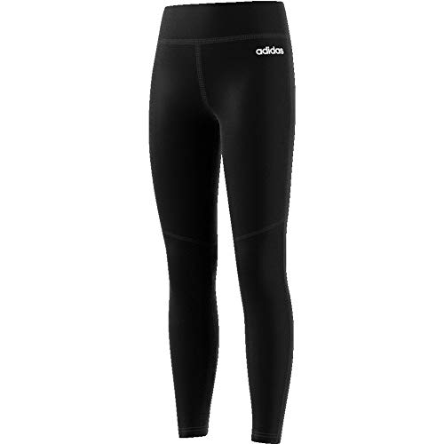 adidas Yg C Long Tight Mallas, Unisex niños, Negro/Negro/Blanco, 158