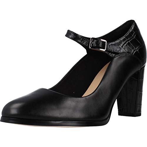 Clarks Kaylin Alba, Zapatos de tacón. Mujer, Negro Combi Black Combi Black, 37.5 EU