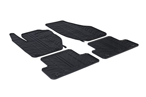 Alfombrillas de Goma Compatible con Volvo V40 2012- (Perfil T 4-Partes + Clips de Montaje)