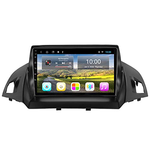 Dr.Lefran Sistema Multimedia para Coche con Pantalla táctil Completa Android 10 de 9 Pulgadas, para Ford Escape Kuga 2013-2017 navegación GPS,WiFi 2g+32g