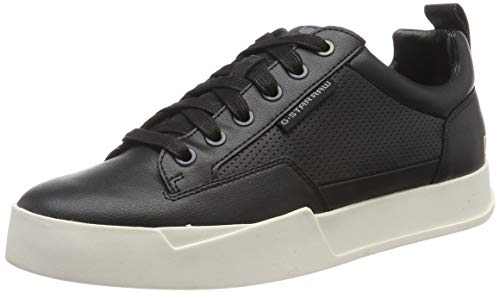 G-STAR RAW Rackam Core Low, Zapatillas para Hombre, Multicolor (Black/White A940-964), 44 EU