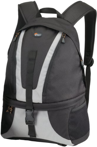 Lowepro Orion Daypack 200 - Funda para cámaras réflex (con Compartimentos para Accesorios), Negro y Gris