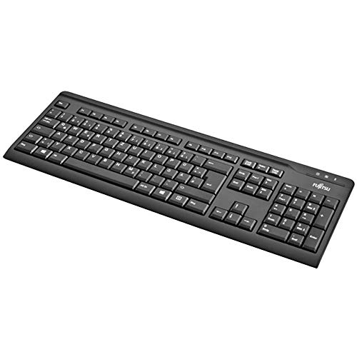 Fujitsu KB410 USB QWERTZ Alemán Negro - Teclado (USB, Universal, QWERTZ, Alemán, Universal, Estándar)