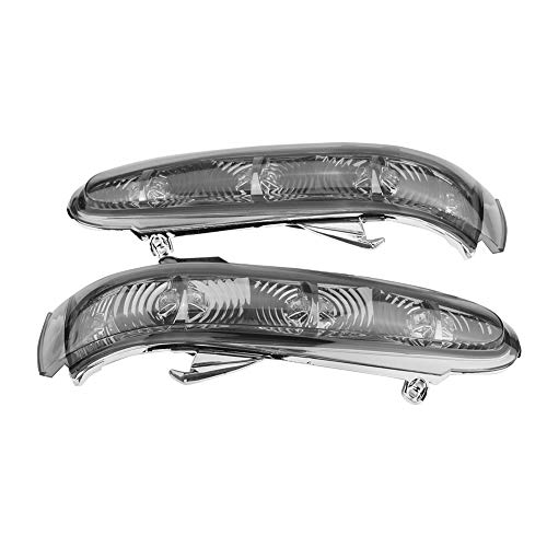 Hlyjoon 2Pcs Intermitentes,Izquierda y Derecha Indicador del Espejo Retrovisor del Coche Luz Intermitente Indicadores de la Lámpara del Espejo Retrovisor Lateral para MB W220 W215 1999-2003