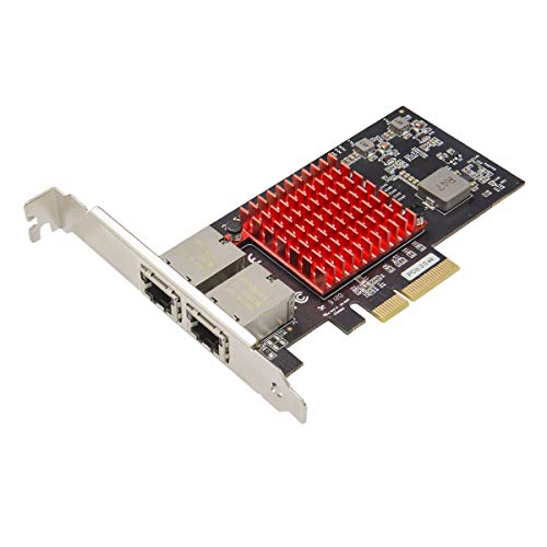 IO Crest Chipset Dual de Intel X550 del Adaptador de Red de Ethernet del gigabit 10, Tarjeta de Interfaz de Red de 2 Puertos Rj45