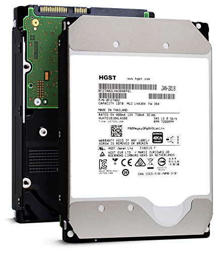 Hitachi Server Drives Ultrastar He10 10TB 3.5" 10000 GB SAS Unidad de - Disco Duro (3.5", 10000 GB, 7200 RPM)