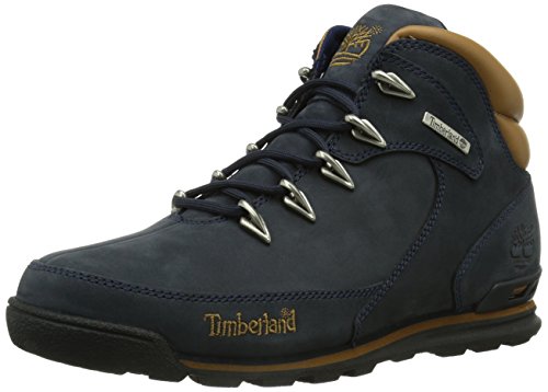 Timberland Euro Rock Hiker, Botas para Hombre, Azul Medium Blue Nubuck, 42 EU