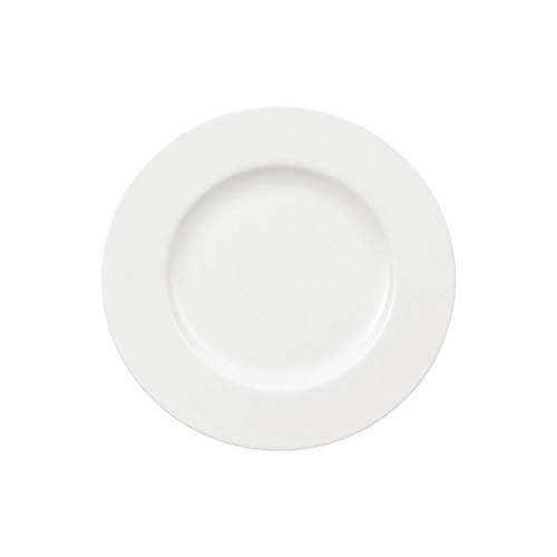 Villeroy & Boch Royal Plato de postre, 22 cm, Porcelana Premium Bone, Blanco