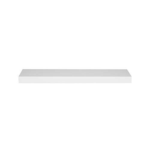 WOLTU Estantería Flotantes Blanco Baldas 60cm Estante para Pared de Tablero de Madera RG9319ws