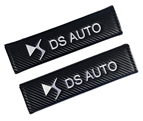 Almohadillas para cinturón de seguridad estilo Racing DS Auto (fibra de carbono). Paquete de 2 unidades. DS DS3 DS4 DS5 DS7 Crossback