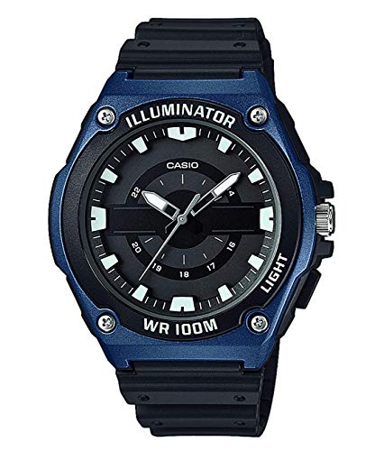 Casio Reloj Analógico para Hombre de Cuarzo con Correa en Resina MWC-100H-2AVEF