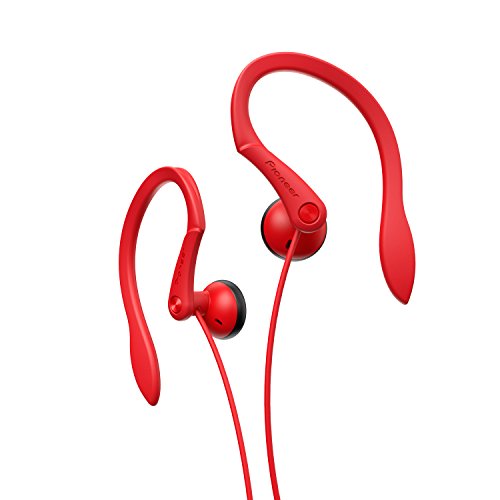 Pioneer SE-E511-R - Auriculares Deportivos de Clip, Color Rojo