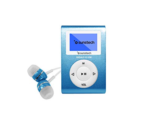 Sunstech DEDALOIII - Reproductor MP3 de 1.1'', 4 GB, color azul