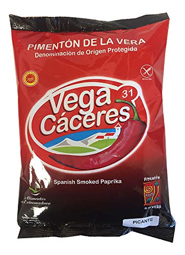 1 kg de Pimentón Ahumado Picante de la Vera, con denominación de Origen Protegida en Saco