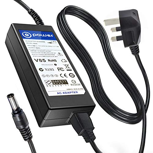 Adaptador de CA T-Power para 19 V LG Electronics 19 "20" 22 "23" 24 "27" LED Monitor LCD Pantalla panorámica LED LCD HDTV Cable de conmutación Fuente de alimentación de repuesto de batería