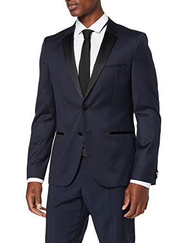 HUGO Alinzs Chaqueta de Traje, Azul (Dark Blue 401), 52 (Talla del Fabricante: 50) para Hombre