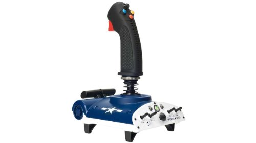 Mad Catz Pacific AV8R Stick - Volante/mando (Palanca de mando, Xbox, Analogue / Digital, Alámbrico, Negro, Azul)