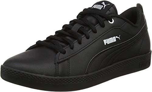 PUMA Smash Wns V2 L, Zapatillas Mujer, Negro Black Black, 38.5 EU