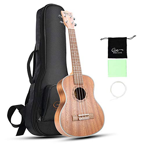 Ukelele,Hricane Ukelele Tenor 26 Pulgadas Hawaiian Ukulele Para Principiantes Adulto,Niños, Estudiante,Mujer (Incluye Bolsa de Transporte)