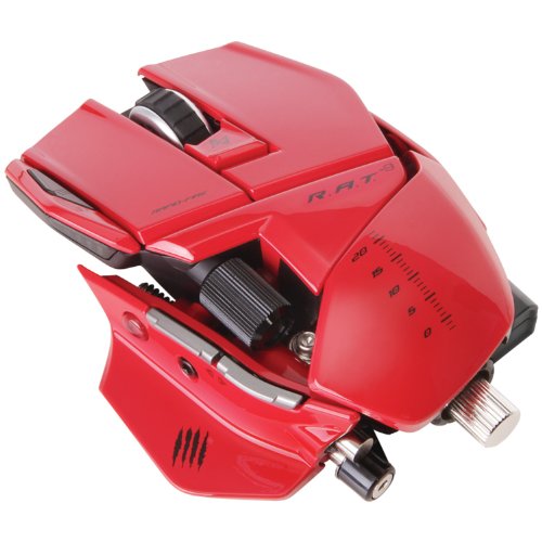 Mad Catz R.A.T. 9 - Ratón Gaming, Color Rojo