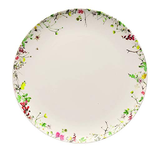 Rosenthal Brillance Fleurs Sauvages Plato Llano, Porcelana De Hueso, Multicolor, 27 cm