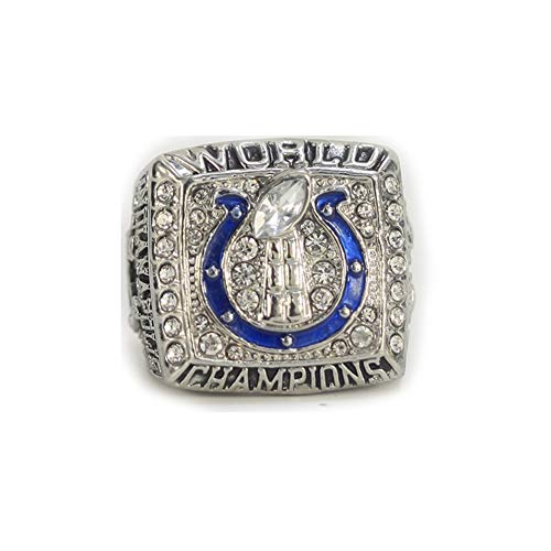 2006 Indianapolis Colts Championship Ring Super Bowl Champion Ring Superbowl Rings Replica Creative Ring para Mujeres y Hombres,No box,13