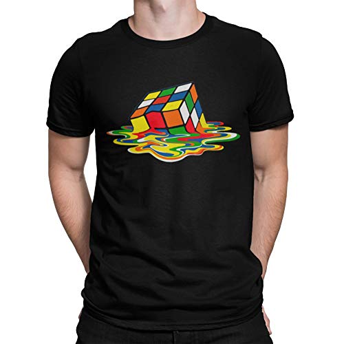 Camisetas La Colmena 1508 - Magic Cube (S, Negro)