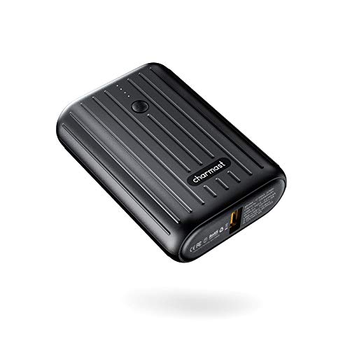 Charmast Mini Bateria Externa 10000mAh para Movil Powerbank USB C 18W PD & QC 3.0 Quick Charge Cargador Portátil Ultra Compacto Carga Rápida para iPhone Samsung Huawei Xiaomi Tablets