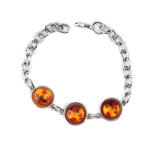 Clásico Japonés Anime Dragon Ball Z Estrella Bola De Cristal Pulsera PVC Figura Juguetes Dragon Bola Z Cadena Brazalete para Mujer Gran Regalo