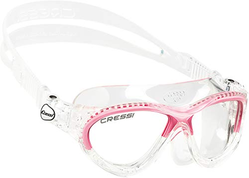 Cressi Cobra Kid Gafas de Piscina para Niños, Color Transparente / Rosa, Talla Única